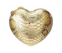 Клатч Love MOSCHINO Heart Clutch gold