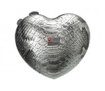 Клатч Love MOSCHINO Heart Clutch silver