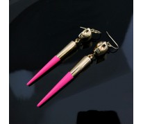 Серьги Metal Spikes for ASOS pink