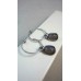 Серьги DYRBERG / KERN white nephrite