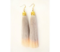 Серьги-кисти "Brush Silver & Rose"