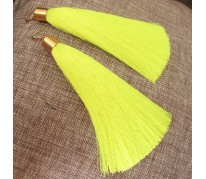 Серьги-кисти "Brush Neon Yellow"
