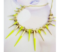 Колье Metal Spikes for ASOS yellow