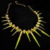 Колье Metal Spikes for ASOS yellow