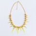 Колье Metal Spikes for ASOS yellow
