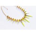 Колье Metal Spikes for ASOS yellow