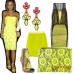 Колье Metal Spikes for ASOS yellow