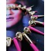 Колье Metal Spikes for ASOS pink