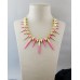 Колье Metal Spikes for ASOS pink