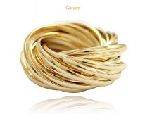 Кольцо String Round golden
