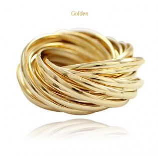 Кольцо String Round golden